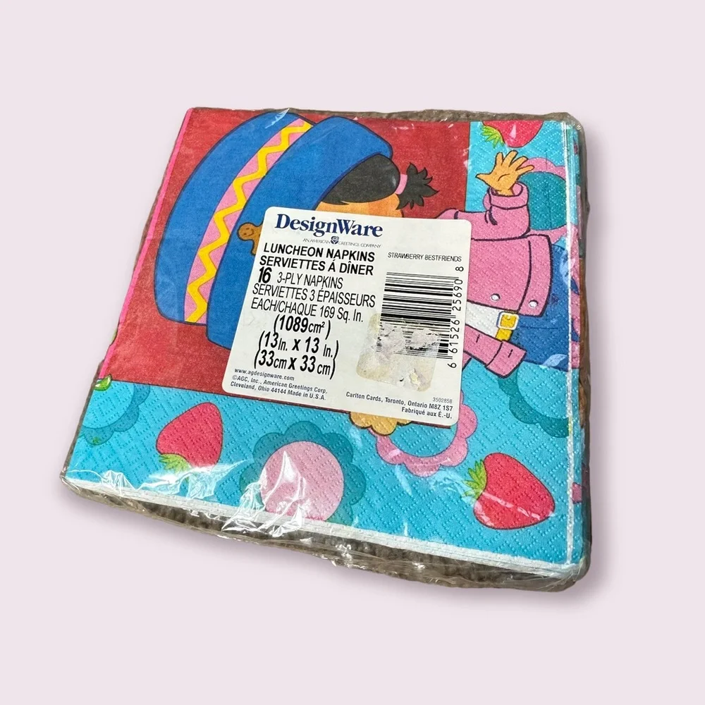 New DesignWare Strawberry Shortcake Paper Luncheon Napkins
